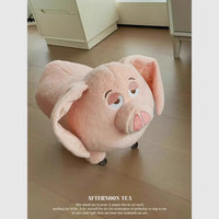 Creative Kids Swivel Stool with Wheels - Flying Pig Design