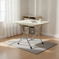 Foldable Folding Table Space-Saving Table with Folding Legs Compact Furniture Portable for Students, Small Rooms, Dormitory, Outdoor