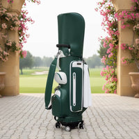 Golf Bag with Retractable Handle Numerous Pockets Rolling Club Bag with Wheels Portable for Golfers