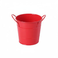 Iron Pencil Bucket Desktop Pencil Cup Multipurpose Metal Tin Pail for Students, Artists, School, Craft Room, Party