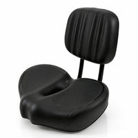 Bike Seat with Backrest Supportive Bike Saddle with Back Support Wide for Cyclists, Commuters, Recreational Biking, Commuting, Stationary Exercise