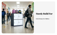 With Lock School Bag Storage Locker Lockable Colorful Locking Cabinet Rust-Resistant Multi-Door Steel Cabinet Heavy Duty for Students, Kids, Classroom, Kindergarten, Home