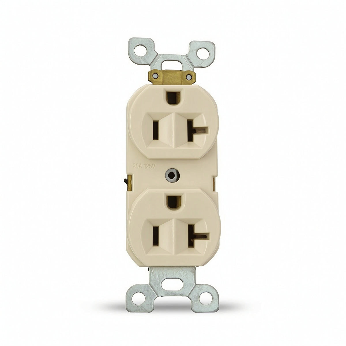 20 Amp NEMA 5-20R Receptacle Commercial-Grade Duplex Receptacle 125 Volt Duplex Outlet High-Conductivity for Workshop