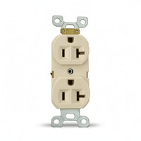 20 Amp NEMA 5-20R Receptacle Commercial-Grade Duplex Receptacle 125 Volt Duplex Outlet High-Conductivity for Workshop
