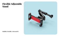 Adjustable Car Tablet Stand Hands-Effortless Viewing Car Headrest Tablet Mount Rear Seat Device Bracket Portable Backseat Phone