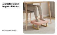 Space-Saving Design Upholstered Ottoman Comfortable Padded Seat Upholstered Low Stool Multifunctional Footrest adaptable for awayice Workers, Students, Seniors, Under Desk, Living Room, Bedroom, Entryway