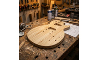 Pre-Drilled Holes LP-Style Guitar Body Blank Routed Cavities DIY Guitar Body Blank Polished for Home Workshop