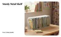 Doubles as viewing Stand Tiered Book Organizer Space-Saving Multitiered Desk Organizer Multifunctional Desktop Shelf Sturdy Construction for Children, Students, home-dwellers, Study, Dorm Room, Bedroom