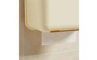 Drill-No-Drill Installation Wall Mount Tissue Box Multi-Functional Storage Bathroom Tissue Organizer Shelf Waterproof Cartoon Dinosaur Tissue Holder Large Capacity for Children