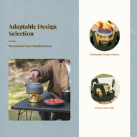 Dual-fuel stainless steel mini stove