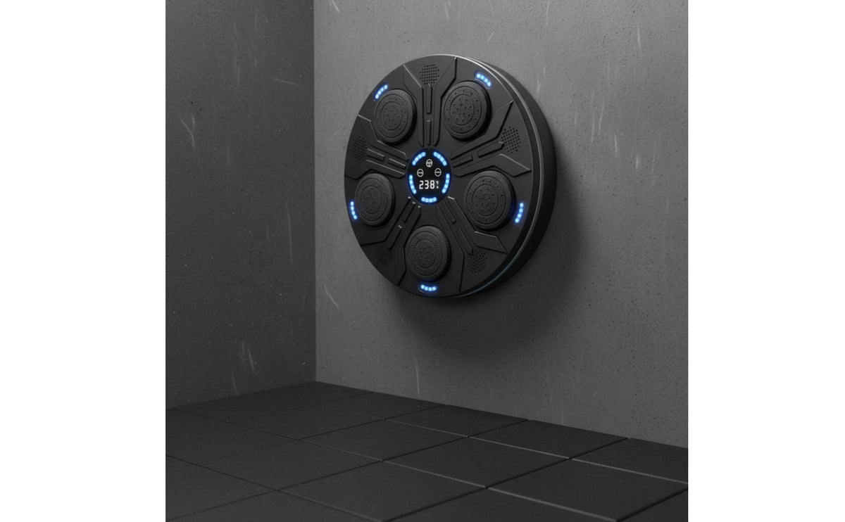 Bluetooth Connectivity Smart Music Boxing Machine Adjustable Modes & Speeds Music Boxing Machine Stereo Speakers for Beginners, Home Gym