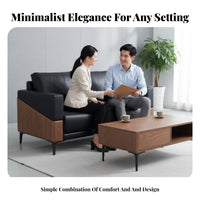 Modern Design 3-Seater Office Sofa High Resilience Cushion 3-Seater Waiting Bench Long-Lasting Construction Reception Seating Thickly Padded Seat for Business Owners, Interior Designers, Lounge Area, Lobby, Hospital, Medical Office