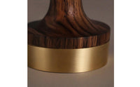 Band Display Stand Walnut Band Holder with Brass Base Jewelry Wooden Natural for Jewelers, Countertop Organization