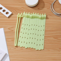 Silicone Cable Tie Flexible Cord Ties Slim for Office, Home