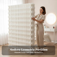 Easy to Set up Accordion Folding Screen Toolsimple Setup tool-lessstanding Accordion Wall Lightweight Space Partition Portable for Event Planners, Business Owners, Studio Apartment, cosmetic studio, Retail fromlet, showcase