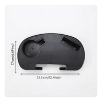 Hook-on Chair Tray with Cup Holder Matte Cup Holder Tray Multi-Functional Accessory Multifunctional for Recliner