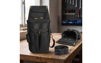 Tool Belt Pouch Adjustable Tool Pouch with Belt Wear-Resistant Compact for Electricians, Construction Sites, Home Repairs