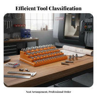 Easy Organization ER32 Collet Storage Box Space Saving Collet Chuck Storage Tray Heavy-Duty Plastic for Machinists, Garage
