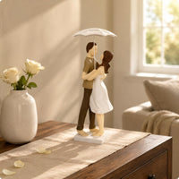 Bride and Groom Statue Resin Abstract Couple Sculpture Romantic Gift Bride Groom Figurine for Shelf