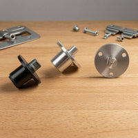 Pair Metal Flange Fitting Three-Hole Mount Flanged Shaft Part
