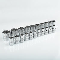 Hex Socket Set 1/2-Inch Tool Chrome Vanadium for Workshop, Mechanics, DIYers