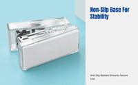 Mini Stapler Set, Transparent Design, Staple Remover, Student Stationery Kit, Portable Office Supplies