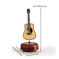 Tabletop Melody Box Freestanding Melody Box with Round Base Musical Movement Decorative Decor Vintage-Inspired for Living Room