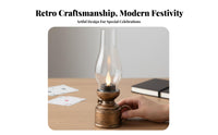 Flameless oil lantern Battery Operated Retro Night Light for gatherings Planners