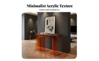 Light Luxury aesthetic Narrow Console Table Modern Design Water Ripple Accent Table Minimalist Aesthetic Hallway Stand Slim silhouette for Apartment Dwellers, Interior Designers, Homeowners, Entryway, Living Room, Behind Sofa, Bedroom