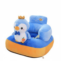 Anti-Fall Design Plush Sit-Training Chair Soft and Comfortable creatureShaped Sitting Trainer Easy to Clean infant Floor Seat Portable for Infants, Toddlers, Parents, play session, Nursery, Playroom, Living Room