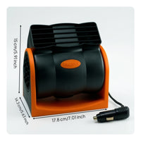 Bladeless Car Fan Compact for Road Trips, Trucks, Drivers, Truckers