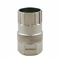 Bike Flywheel Socket Tool Compact Flywheel Socket with Knurled Grip One-Piece Wrench for Cyclists, Mechanics