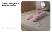 Skin-Friendly Butterfly Shaped Beauty Pillow Breathable Material Butterfly Shaped Pillow Machine Washable Cover for Sleeping, Bedroom