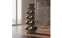 5 Pair Dumbbell Rack Black Vertical Dumbbell Rack Curved Holders for Fitness Room