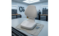 Boat Seat with Mounting Hardware Quick-Install Molded Boat Seat Marine-Grade Fishing Chair for Anglers