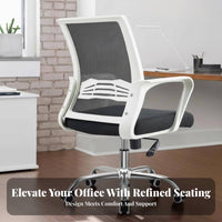 Ergonomic Backrest Drafting Chair with Foot Loop 360-Degree Swivel Adjustable Mesh Chair with Footloop Rolling Casters Office Furniture Support for Receptionists, Architects, Professionals, Bar Counter, Reception Desk, Art Studio, Workshop