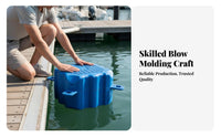 Versatile Dock Pontoon High Buoyancy Plastic Buoyant Cube Connecting Dock Buoy Easy Installation Buoyant Walkway Block