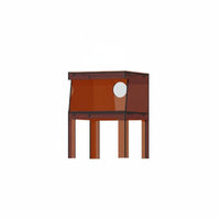 Minimalist & design dual-level Transparent Cabinet Easy to Clean Transparent 2-Tier Table Multi-Functional Nightstand Space-Saving for Interior Design lovers, Apartment Dwellers, homeowners, Bedroom, Living Room, Small areas, Entryway