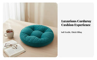 Well-Filled Padded Tatami Cushion Soft and Comfortable Round Pouf Cushion Long-Lasting for Reading Nook, Bay Window