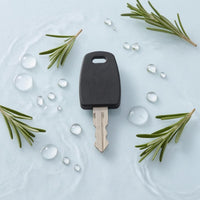 Flat Blade Plastic-Head Key Oval Slot Notched Key Ready to Cut Lock Accessory