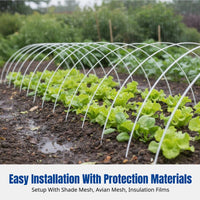Garden Hoop Frame Support, Fiberglass Rod, Flexible Arch for Greenhouse, Climbing Trellis