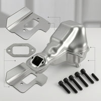 Muffler Assembly with Gasket Replacement Muffler Kit with Bolts Exhaust System Stamped Part Sturdy