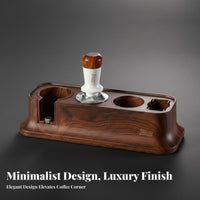 Multifunctional Storage Espresso Tamping Station Sturdy Construction Coffee Tamper Station Easy to Clean for Cafe