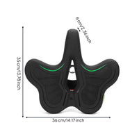 Ergonomic Bike Seat Shock Absorbing Wide Cycle Saddle Non-Slip Surface Split Bike Cushion for Mountain Biking