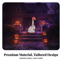 Splatter Print Goose Statue Costume Detachable Eyeballs Halloween Goose Cover