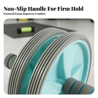 Twin Wheel Abdominal Wheel Silent Function Abdominal Wheel Fitness Equipment Even Rolling Portable Design for Beginners