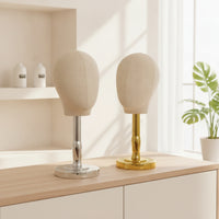 Polished Mannequin Head Stand Stable Mannequin Head with Metal Base Sturdy Hat Display Stand Heavy Duty for Studios