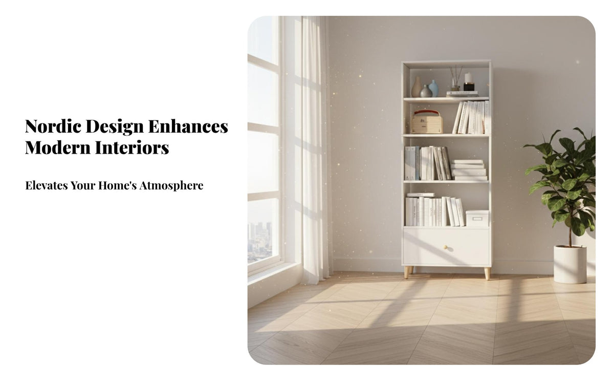 Minimalist Design Floor-Standing bookshelf with Drawers Multi-Tier Shelving bookshelf Space-Saving Design Storage Furniture Easy to Assemble for Students, Renters, Homeowners, Bedroom, Study Room, Home Office, Small areas