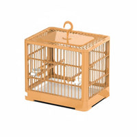 Ventilated Parrot Enclosure Easy to Clean Small Parakeet Enclosure Removable Tray for Home