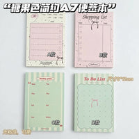 A7-sized Tear Off Notepad Candy Color Memo Pad for Note Taking and Studying, Small Scratch Paper for Students and Teens, Extra Thick Sheets